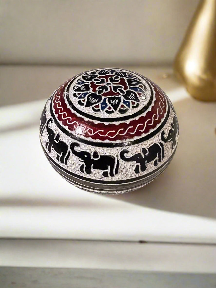 Medium Ball Soapstone Jewelry Case