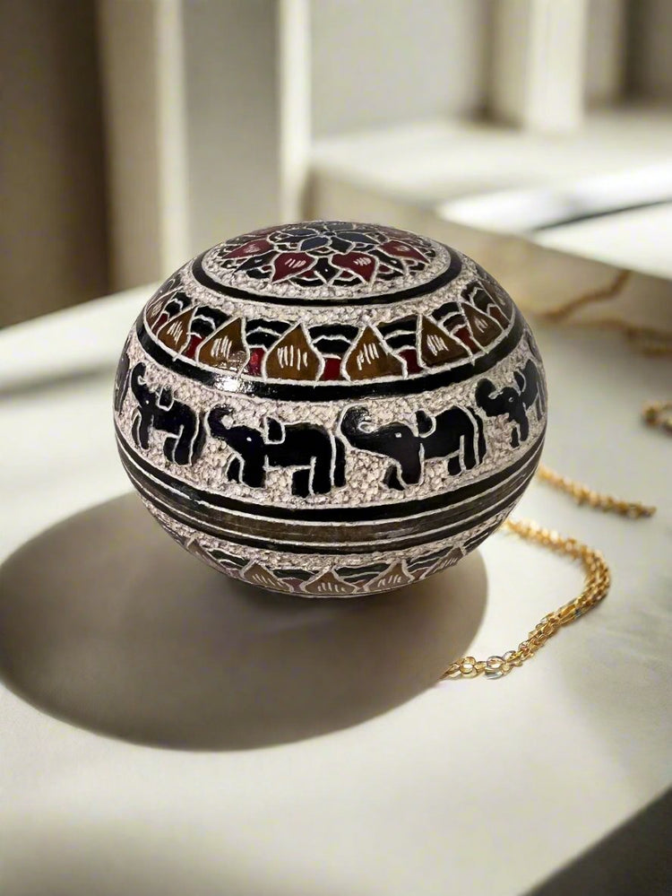 Medium Ball Soapstone Jewelry Case