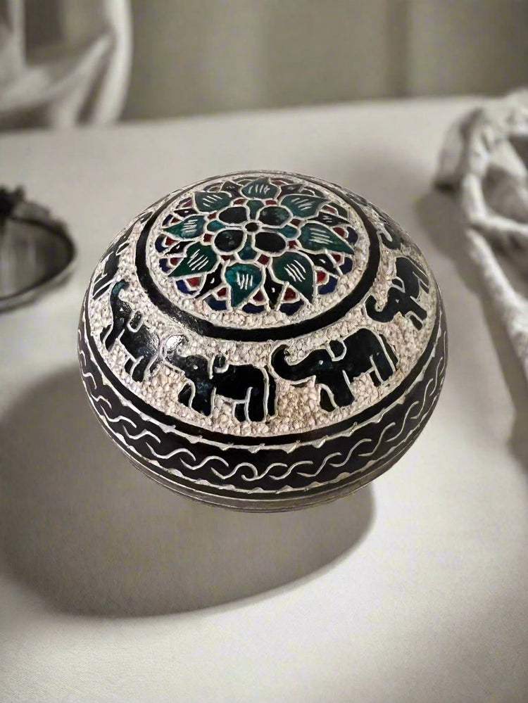 Medium Ball Soapstone Jewelry Case