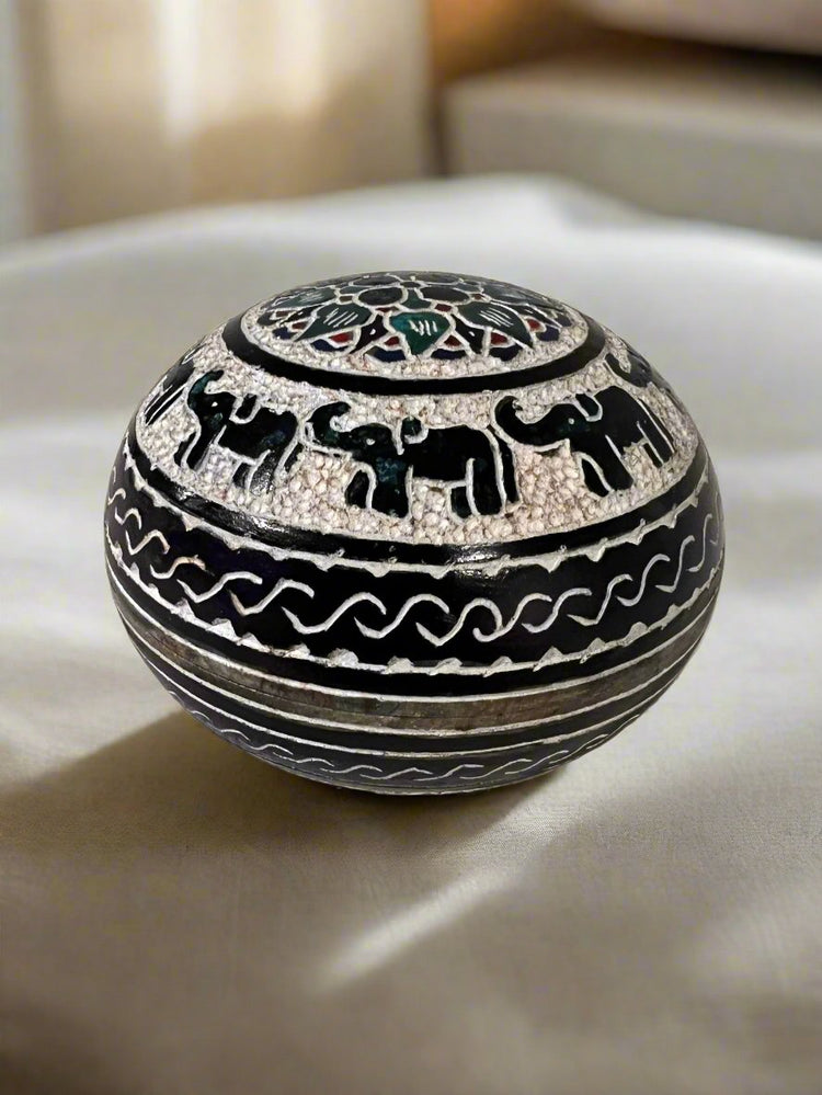 Medium Ball Soapstone Jewelry Case