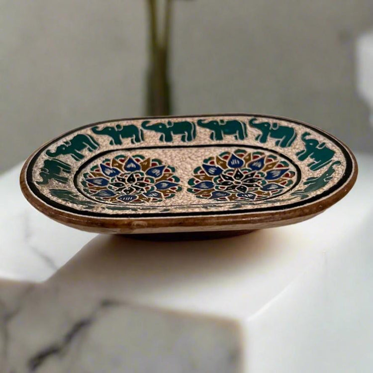 Colored Soapstone Soap Dish