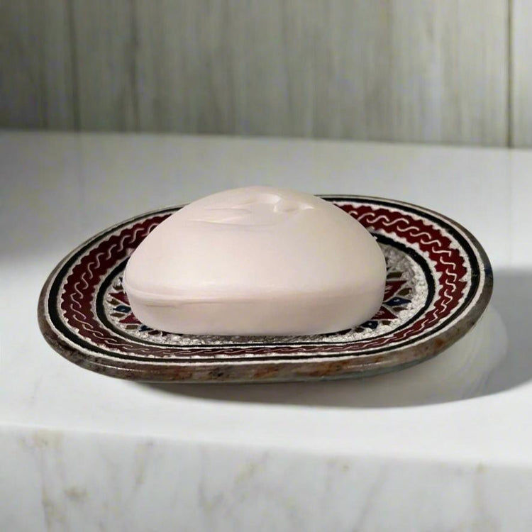 Colored Soapstone Soap Dish