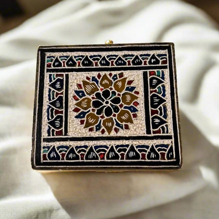 Square Soapstone Jewelry case