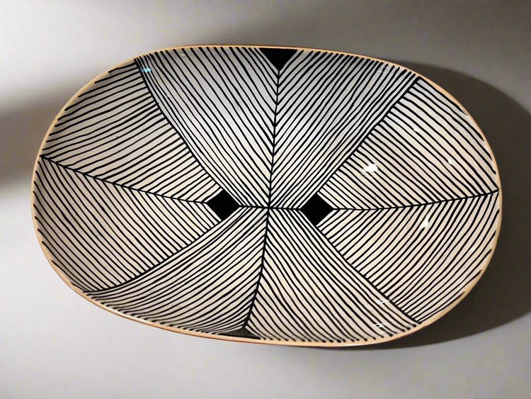 Indian Pattern Ceramic Platter