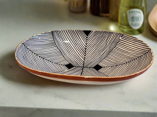 Indian Pattern Ceramic Platter